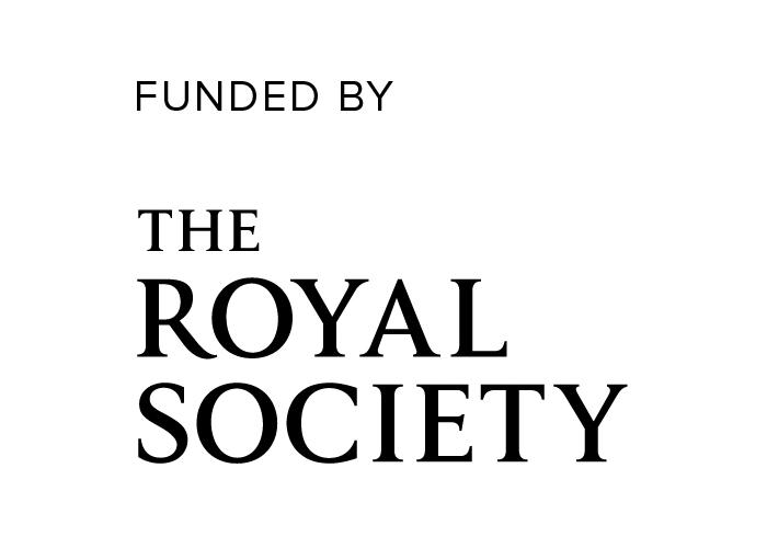 The logo and royal crest of the Royal Society